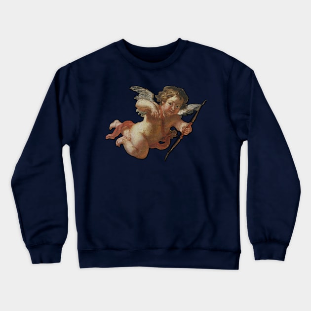 Angel - Cupid Design - In Love Crewneck Sweatshirt by KargacinArt